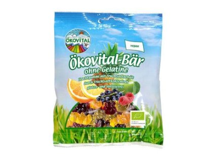 Ökovital Gumoví medvídci bez želatiny 80g bio