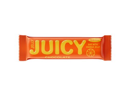 Narancs zselés tábla étcsokoládéban - Juicy tábla csokoládé - Tekmar 40g