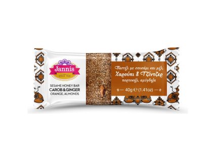 Sesam-Honig-Riegel mit Carob und Ingwer - Jannis 40g