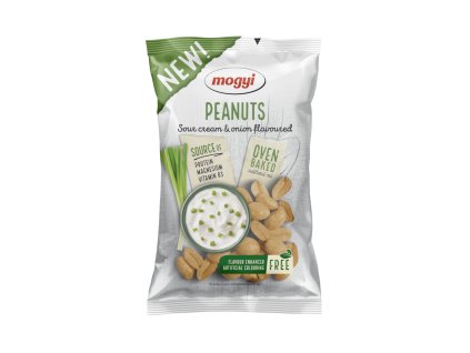 Pražené solené arašidy - smotana a cibuľa - Mogyi 130g