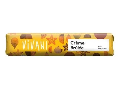 Vivani Tyčinka čokoládová crème brûlée 40 g BIO