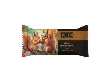 STYX Mléčná čokoláda s nugátem 70 g bio
