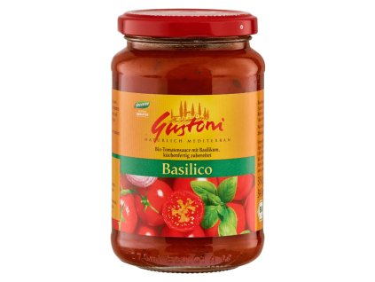 Gustoni Rajčatová omáčka s bazalkou 350 g bio