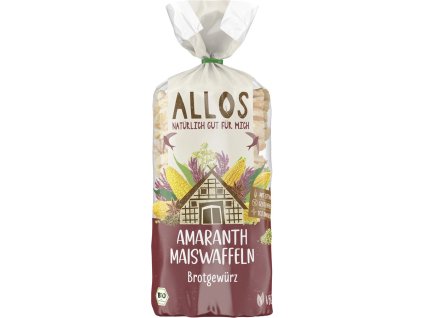 Allos Wafle kukurydziane z chlebem amarantusowym 100 g ekologiczne