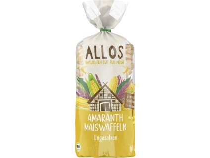 Allos Wafle kukurydziane z amarantusem niesolone 100 g ekologiczne