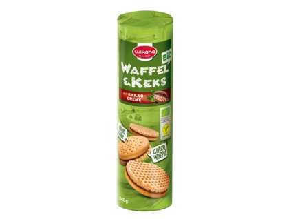 Wikana Waffles and biscuits with cocoa cream 240 g organic