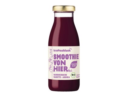 kraftschluck Smoothie višeň mrkev aronie 250 ml bio