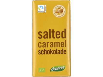Dennree Chocolate salted caramel 100 g organic