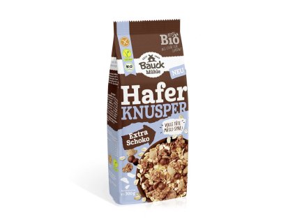 Bauckhof Muesli crocant de ciocolată cu fulgi de ovăz 300 g organic