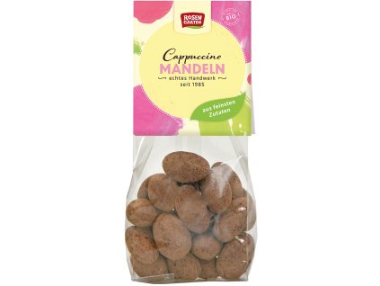 Mandula fehér és tejcsokoládé cappuccino-ban 100 g BIO ROSENGARTEN