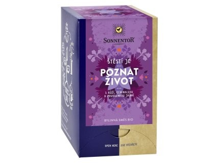 Ceai, din două bucăți. Fericirea este notă. viata 27g BIO SONNENTOR