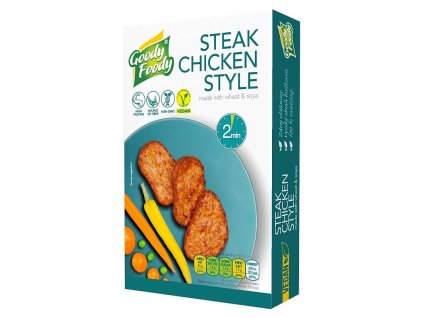 Chicken schnitzel naturally chilled vegan 145g GOODY FOODY