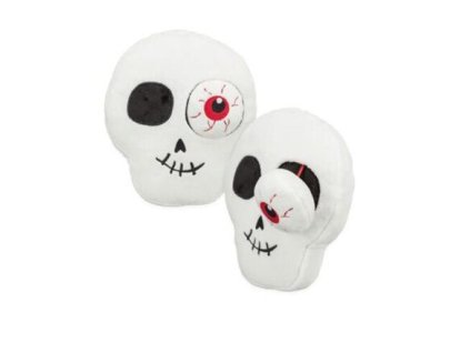 Halloween Skull - skull, plush toy for dogs, 19 cm