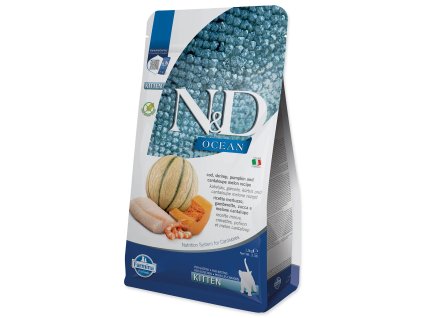Food N&D Kitten Ocean Cod, Shrimp, Pumpkin & Cantaloupe Melon 1.5 kg