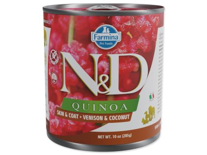Canned N&D Dog Quinoa Venison & Coconut 285g
