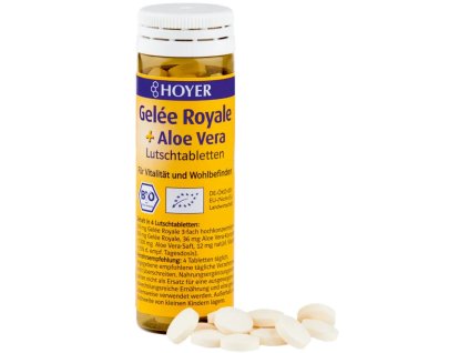 Hoyer Royal Jelly and Aloe Vera Lozenges 60 tbl organic