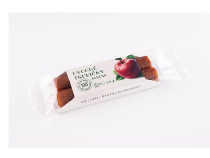 Rurki owocowe JABŁKO - WEGAŃSKIE - Trutna 25g