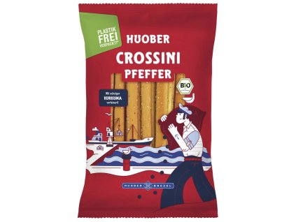 Huober Brezel Crossini tyčinky s korením 100 g bio