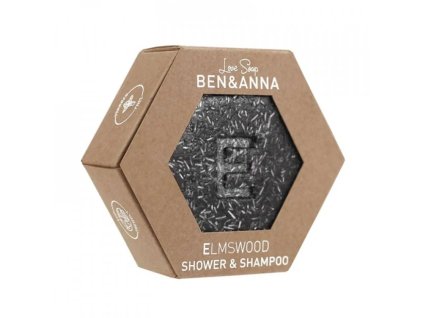 Ben & Anna Szampon w kostce Elm Wood 60 g eko