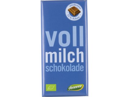 Dennree Mliečna čokoláda 100 g bio