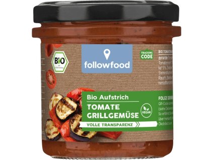 Followfood Gegrillter Gemüseaufstrich 135 g, bio