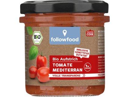 Followfood Tomaten-Mediterraner Brotaufstrich 135 g, bio