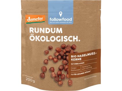 Followfood Lieskové orechy 200 g bio