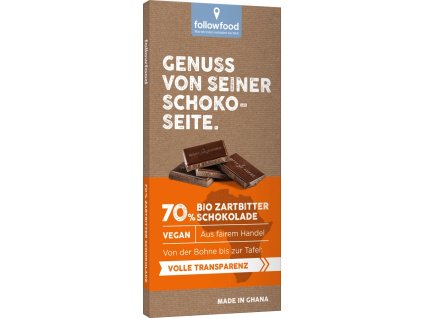 Followfood Étcsokoládé 70% 80 g bio