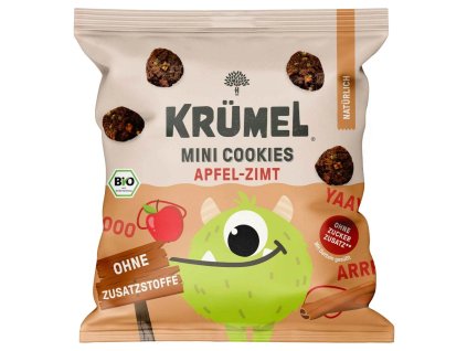 Krümel Mini cookies apple and cinnamon 50 g organic