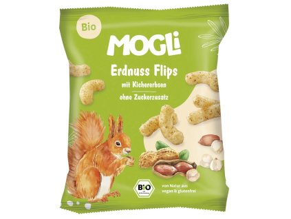 MOGLi Arašidové chrumky 30 g bio