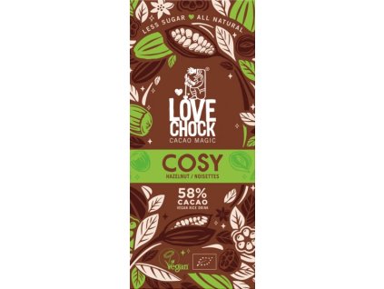 Lovechock Chocolate mogyoró 58% 70 g bio