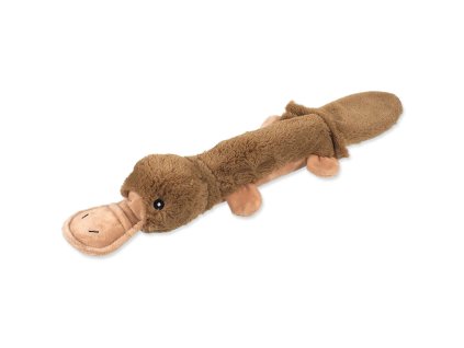 Dog Fantasy Recycled Toy platypus with PET bottle squeaking with rustling tail 55cm