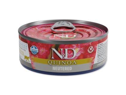 Canned N&D Cat Quinoa Neutered Pork 80g