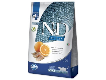 Karma dla kotów N&D Ocean Herring & Orange 5kg