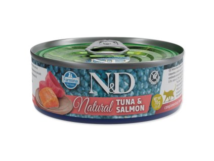 Puszka N&D Cat Natural Tuńczyk i Łosoś 70g