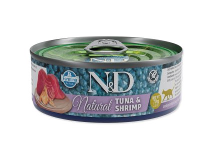 Canned N&D Cat Natural Tuna & Shrimp 70g