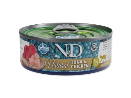 Canned N&D Cat Natural Tuna & Chicken 70g