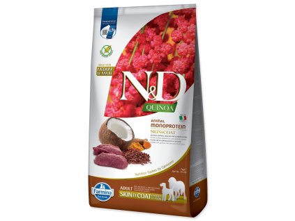 N&D Dog Adult Quinoa Skin & Coat Venison 7kg