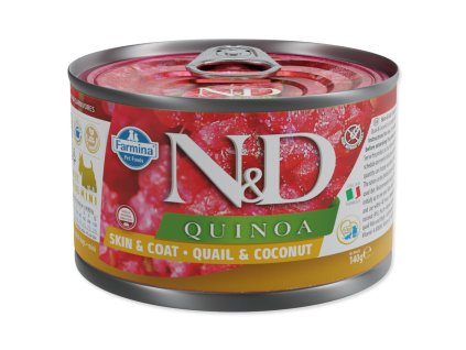 Konzerva N&D Dog Quinoa Quail & Coconut 140g