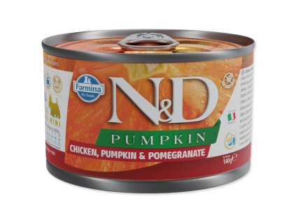 Conserve N&D Dog Pui, Dovleac și Rodie 140g