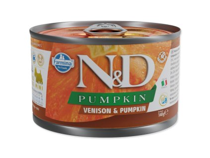 Conserve N&D Dog Venez & Dovleac 140g
