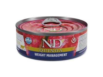 N&D Cat Quinoa konzerv súlykontroll 80g