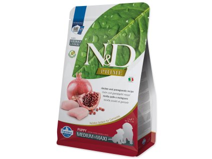 Feed N&D Puppy Prime Medium & Maxi Chicken & Pomegranate 2.5 kg