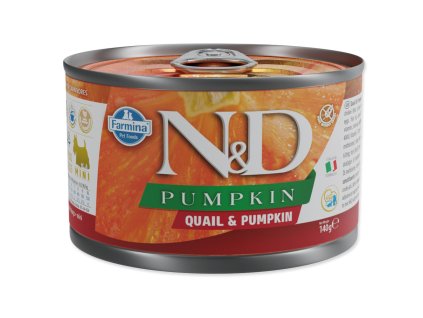 Canned N&D Dog Quail & Pumpkin 140g