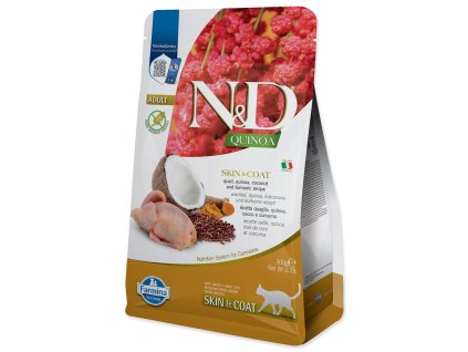 N&D Cat Quinoa Skin & Coat fürj 0,3 kg