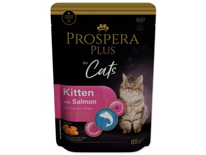 Pouch Prospera Plus Kitten, Salmon, Carrot 85g