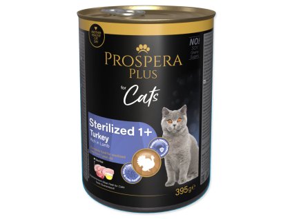 Konzerva Prospera Plus Sterilized 1+ Morčacie päté, bohaté na jahňacie 395g
