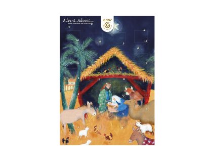 Calendar de Advent ciocolata cu lapte 75 g BIO GEPA