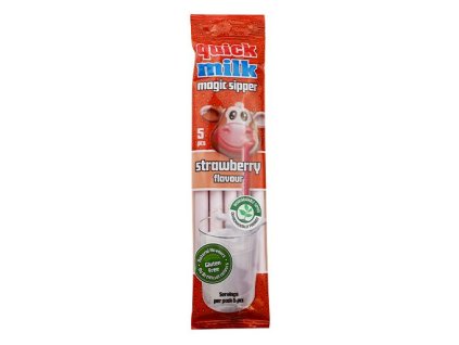 Magic milk straws strawberry 5x6g