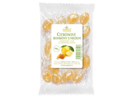 Cukierki cytrynowe i miodowe 100g